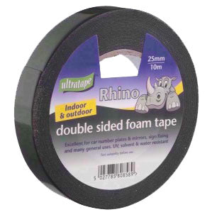 Ultratape Rhino Double Sided Foam Tape 10m x 25mm
