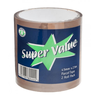 Ultra Clear Tape 45mm X 25m - 2pk