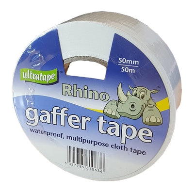Ultratape Rhino Gaffer Cloth Tape White 50mm x 50m