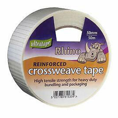 Ultratape Rhino Reinforced Cross Weave Tape 50mm x 50m