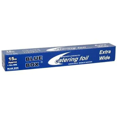 Blue Box Aluminium Catering Foil Extra Wide 450mm x 12m - Case of 12