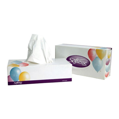 Softesse Facial Tissues Family White - Case of 24