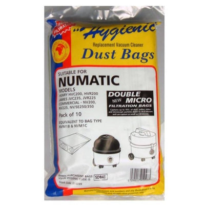 Henry Hoover Numatic Paper Bags 10 Pack