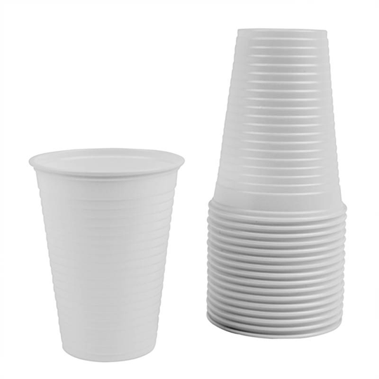 Value Disposable Drinking Cups White 07oz 100 Pack