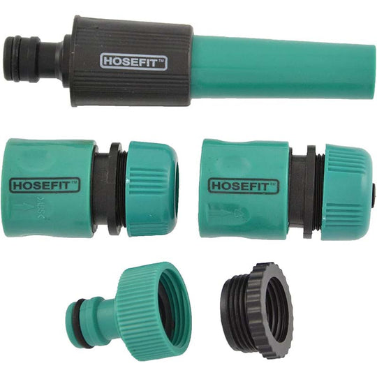 Green Jem Hosefit Hose Nozzle Set 5pc