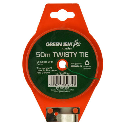 Green Jem Quality Twisty Tie Garden Roll 50m