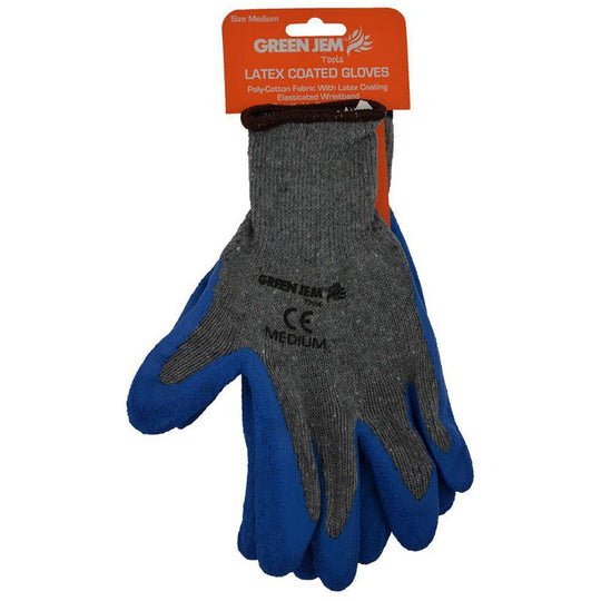 Latex Coated Gloves Medium - Case of 12