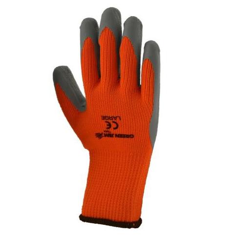 High Vis Winter Work Gloves Orange Large