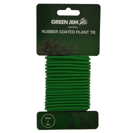 Green Jem Rubber Coated Plant Tie 3mm
