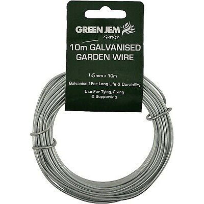 Green Jem Galvanised Garden Wire 1.5mm x 10m