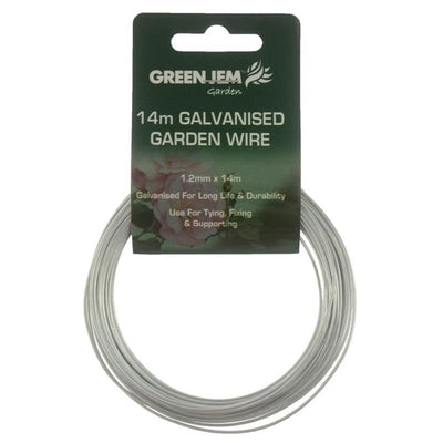 Green Jem Galvanised Garden Wire 14m