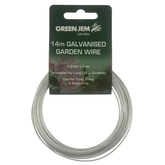 Green Jem Galvanised Garden Wire 14m