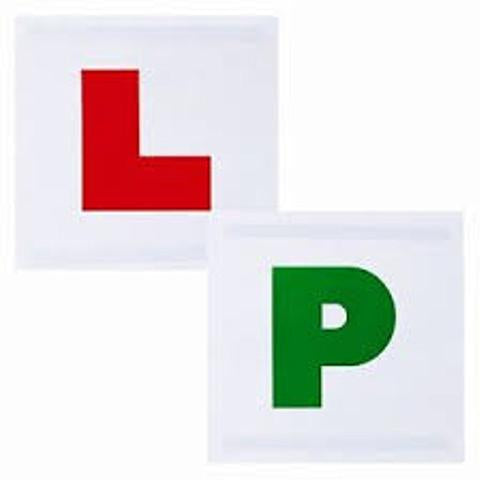 Removable Magnetic L & P Pair Learner Driver Plates