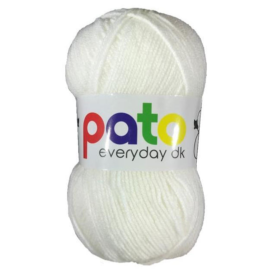 Pato Everyday Double Knitting Yarn - Case of 10 - White