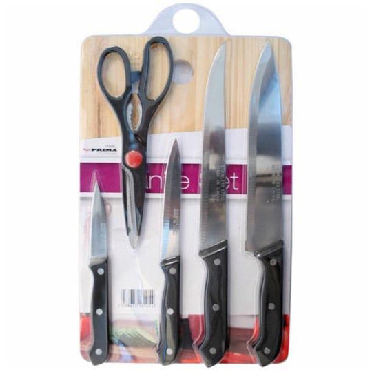 Prima Knife Set with Cutting Board 5pc