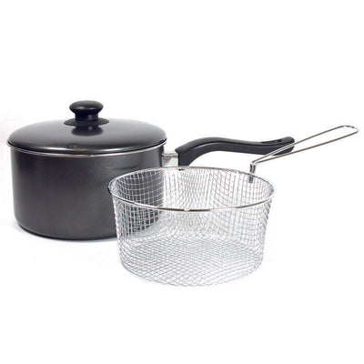 Prima Chip Pan with Lid & Basket 20cm