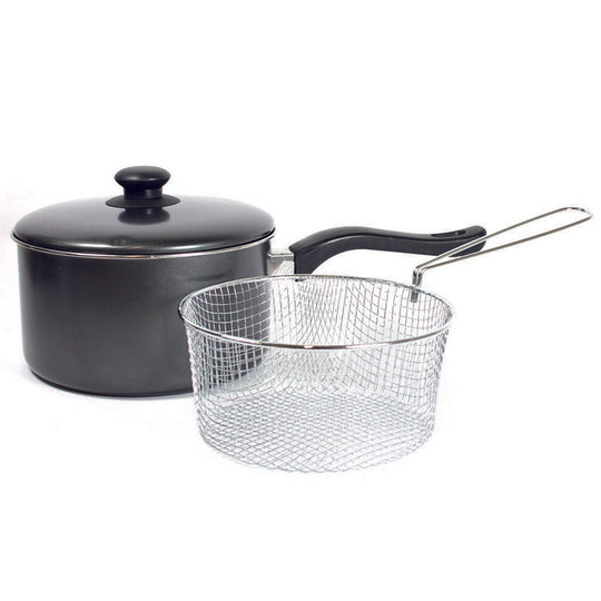 Prima Chip Pan with Lid & Basket 20cm