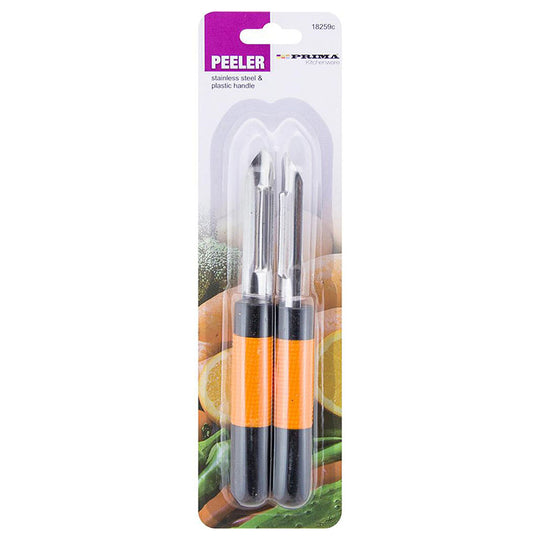 Prima Stainless Steel Peeler with Plastic Handle 2 Piece