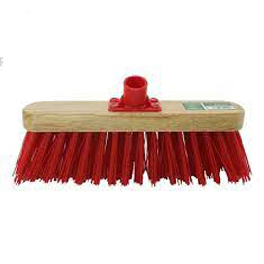 Stiff Red PVC Varnish Broom Head12"