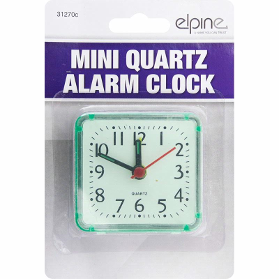 Elpine Mini Quartz Alarm Clock