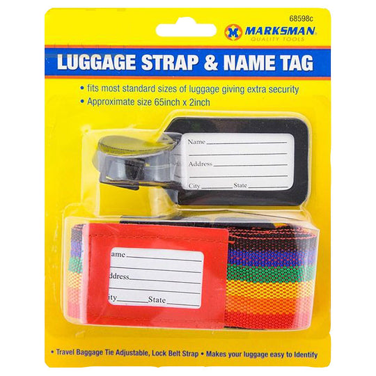Marksman Luggage Strap & Name Tag