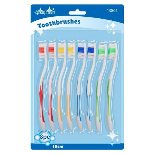 8 Piece Toothbrushes

