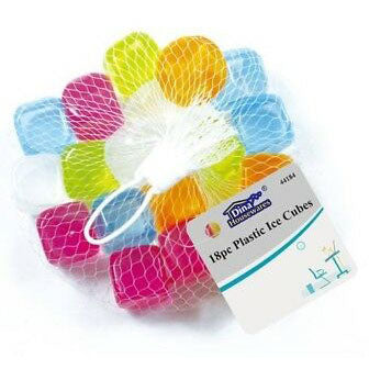 Plastic Reusable Ice Cubes 18 Pack