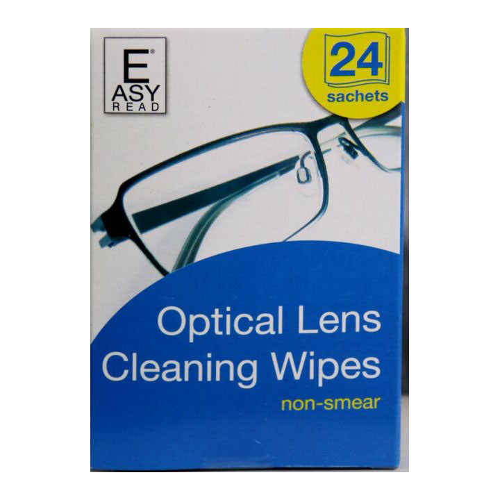 Easy Read Optical Lens Cleaning Wipes 24 Sachets Wholesale