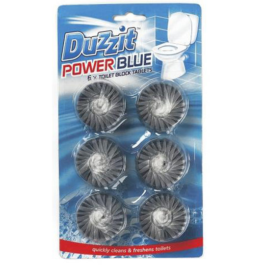 Duzzit Power Blue Toilet Blocks 6 pack