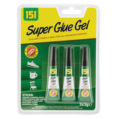 151 Super Glue Gel Triple Pack - Case of 12