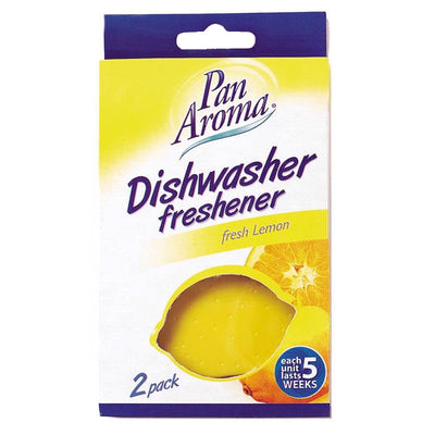 Pan Aroma Dishwasher Freshener Fresh Lemon Twin Pack