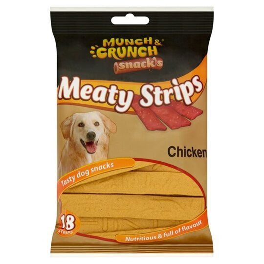 Munch & Crunch Meaty Strips With Chicken 18 Strips