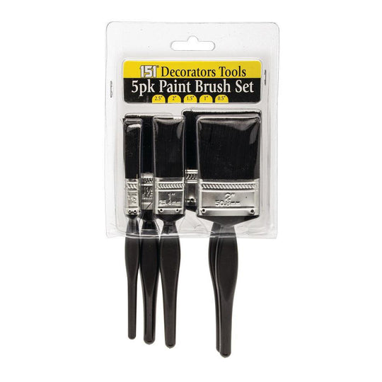 151 Decorators Tools Paint Brush Set 5 Pack - Case of 12