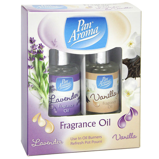 Pan Aroma Fragrance Oil Lavender & Vanilla 2 x 10ml- Case of 12