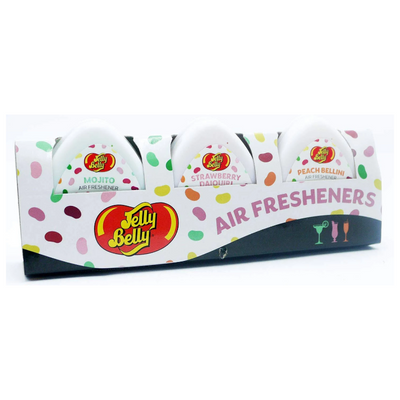 Jelly Belly Gel Air Fresheners Assorted Cocktail Fragrances 3 Pack - Case of 12