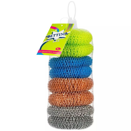 Bettina Galvanised & Pot Scourers 6 Pack