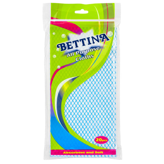 Bettina All Purpose Cloths 20 Pack - Case of 10