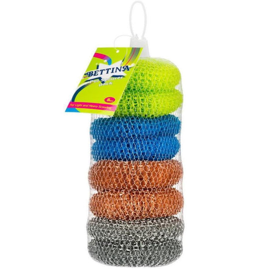 Bettina Galvanised & Pot Scourers Combo 8 Pack - Case of 10
