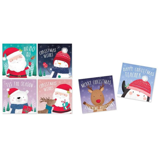 Christmas Cards Kids School 30Pack