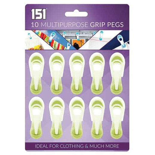 151 Multipurpose Grip Pegs 10 Pack