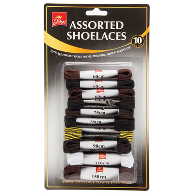 Jump Assorted Shoelaces 10pk