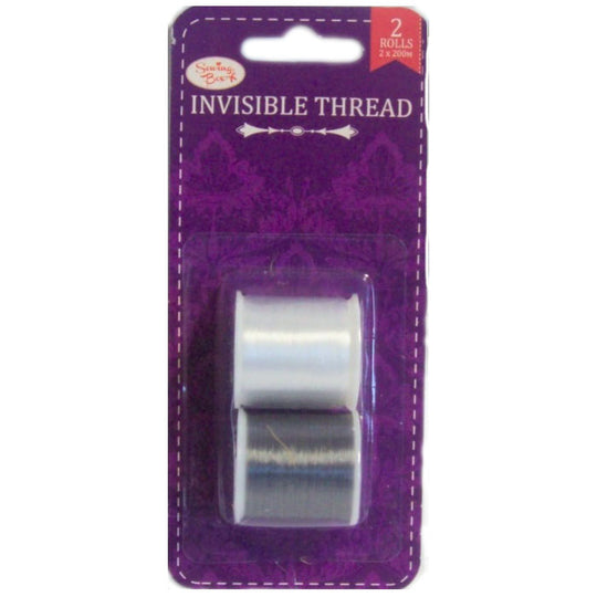 Sewing Box Invisible Thread 2 Roll Pack
