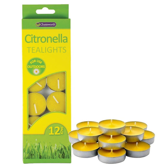 Citronella Tealight Candles 12pack