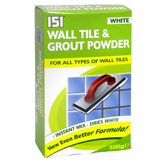 151 Wall Tile & Grout Powder White 500g - Case of 12