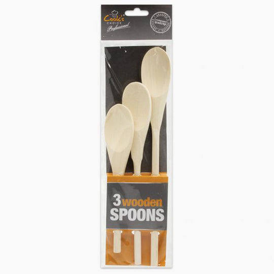 Cook’s Choice Professional Wooden Spoons 3 Pack