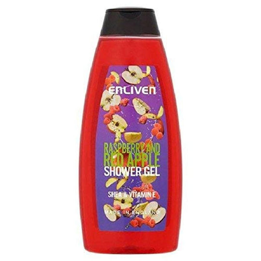 Enliven Fruit Shower Gel Raspberry & Apple 400ml - Case of 6