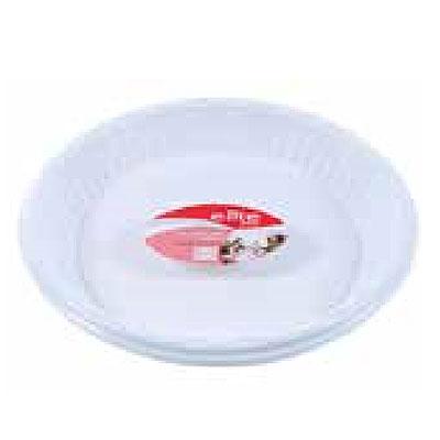 E-lite Plus Disposable Plastic Plates 28cm (11") White 10 Pack - Case of 20