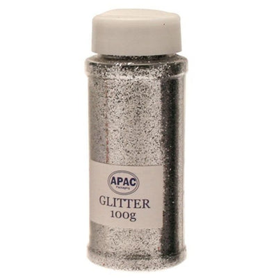 Glitter Bottle Silver 100g
