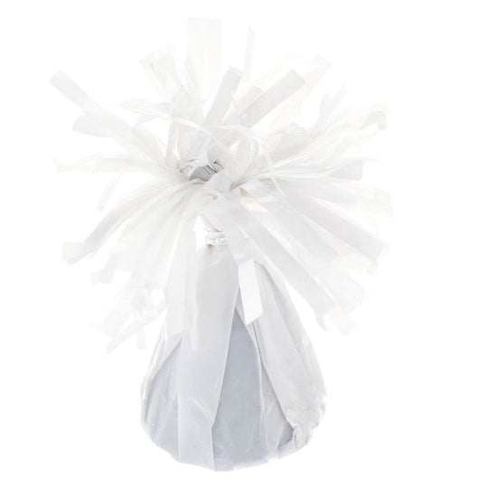 Balloon Weight White Foil - Case of 12