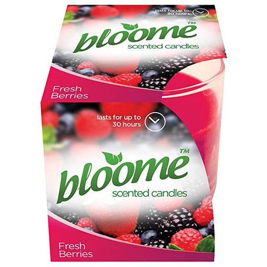 Bloome Scented Glass Candles Assorted Fragrances - Case of 12